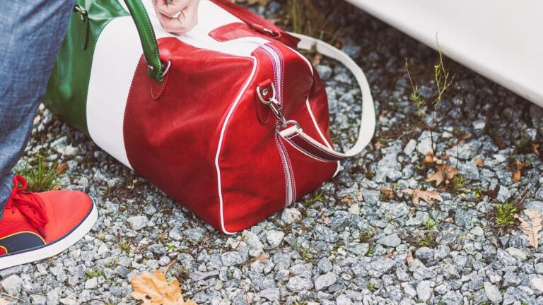 Das Shooting mit der Italia-Reisetasche