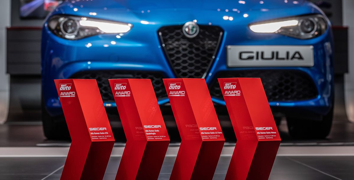 Sport Auto Award 2020: Vier Pokale für die Giulia