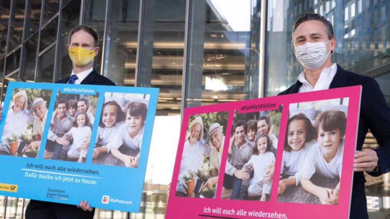 Die MyPostcard-App verschenkt eine Million persönliche Corona-Postkarten