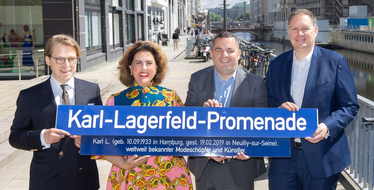 Hamburg ehrt Karl Lagerfeld mit Promenade in der Innenstadt
