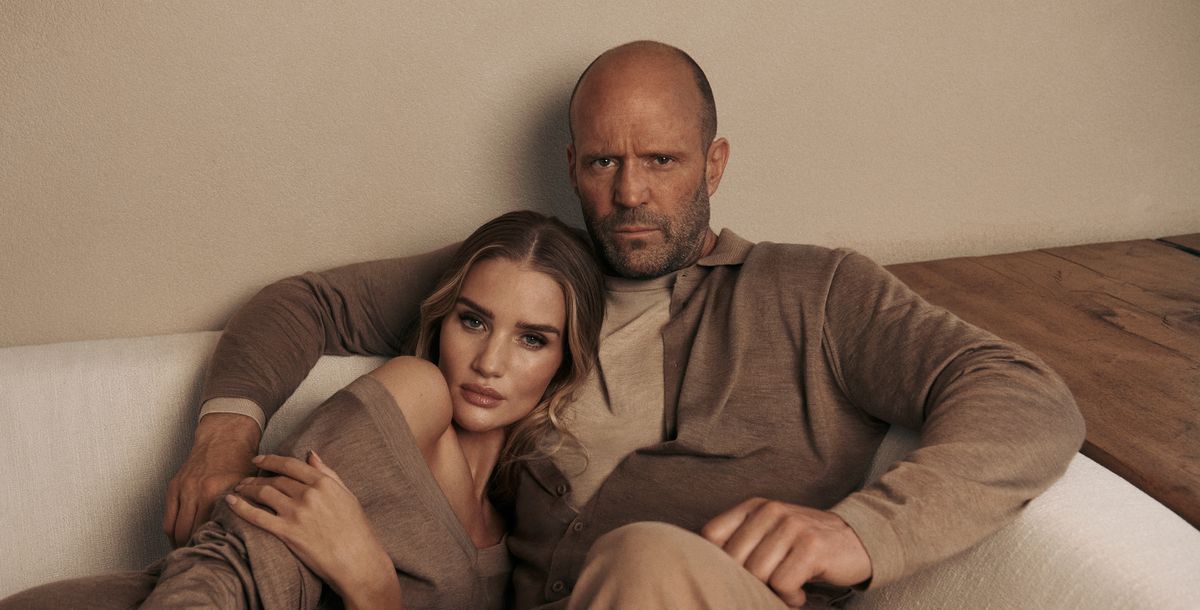 Falconeri - Jason Statham modelt mit Rosie Huntington-Whiteley