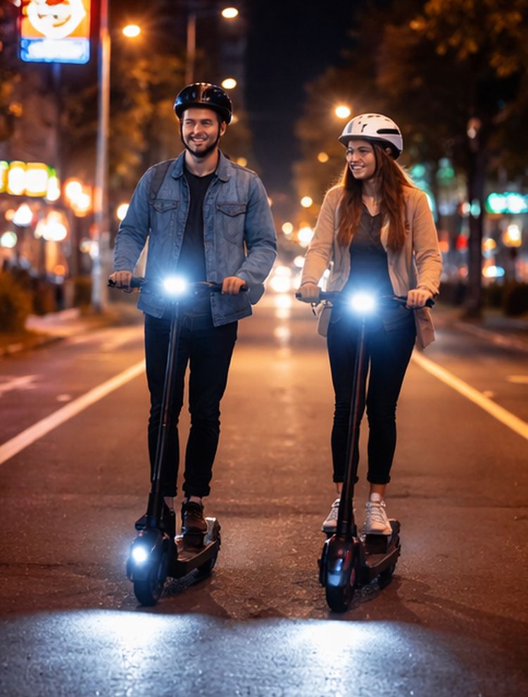 Nie unvorbereitet - Nachtfahrten mit E-Scootern