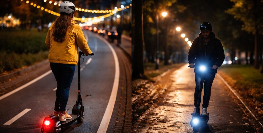 Nie unvorbereitet - Nachtfahrten mit E-Scootern