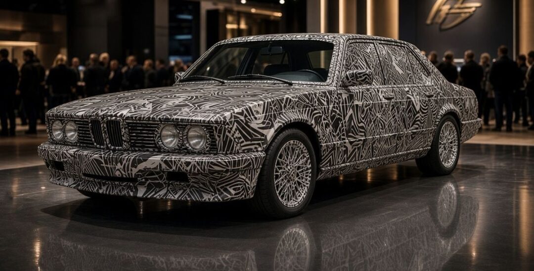 Warsaw Print-Tech Expo 2026 - das Live-Car-Wrapping am BMW 7er