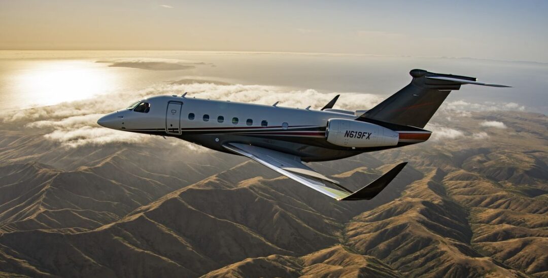 Flexjet - die Praetor 600E von Embraer mit Smart Window