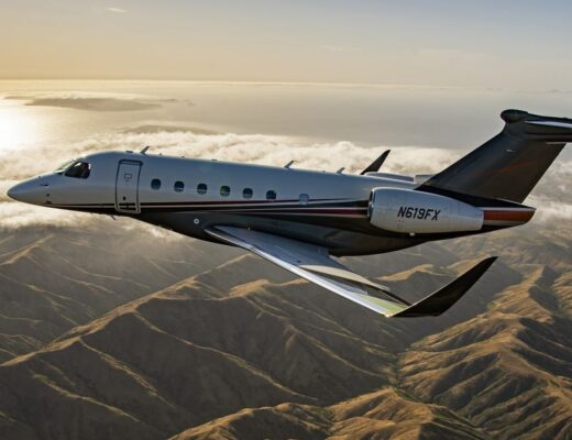 Flexjet - die Praetor 600E von Embraer mit Smart Window