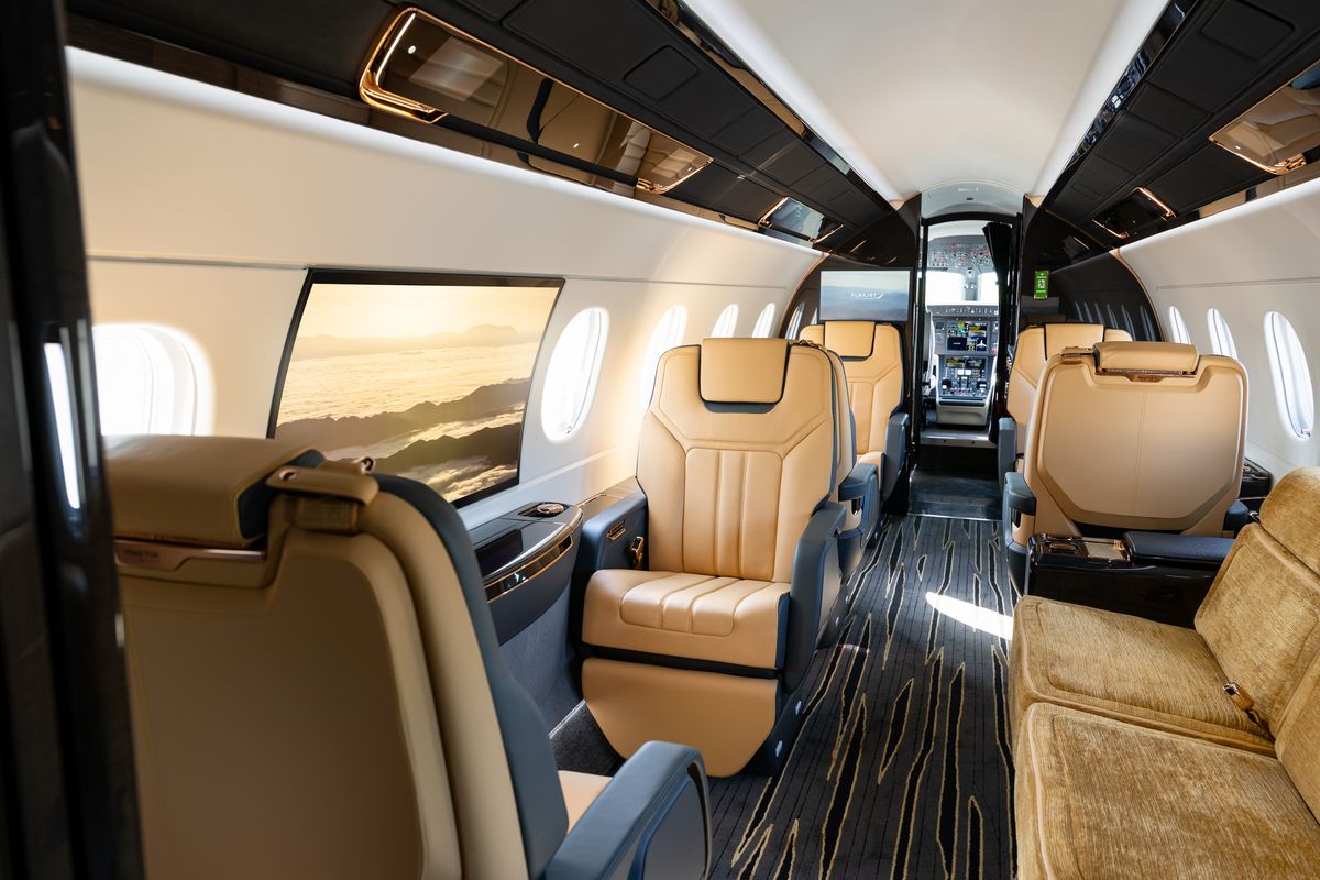 Flexjet - die Praetor 600E von Embraer mit Smart Window