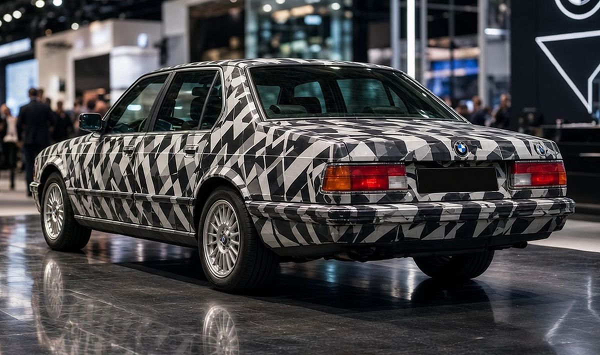 Warsaw Print-Tech Expo 2026 - das Live-Car-Wrapping am BMW 7er